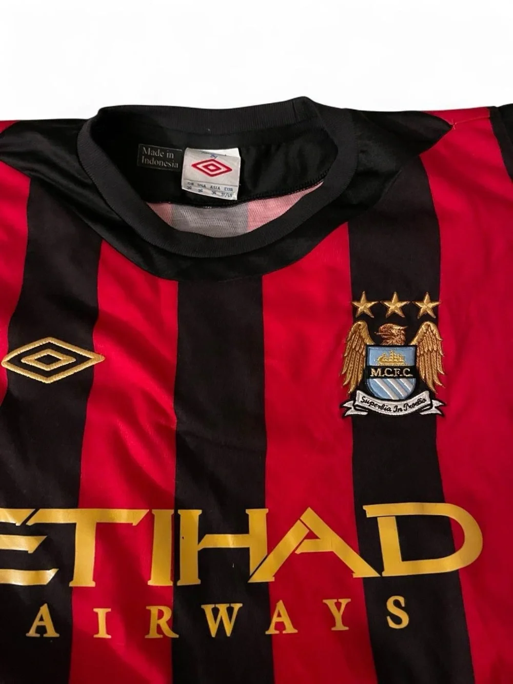 Umbro Manchester City Soccer Jersey Men’s Size 36